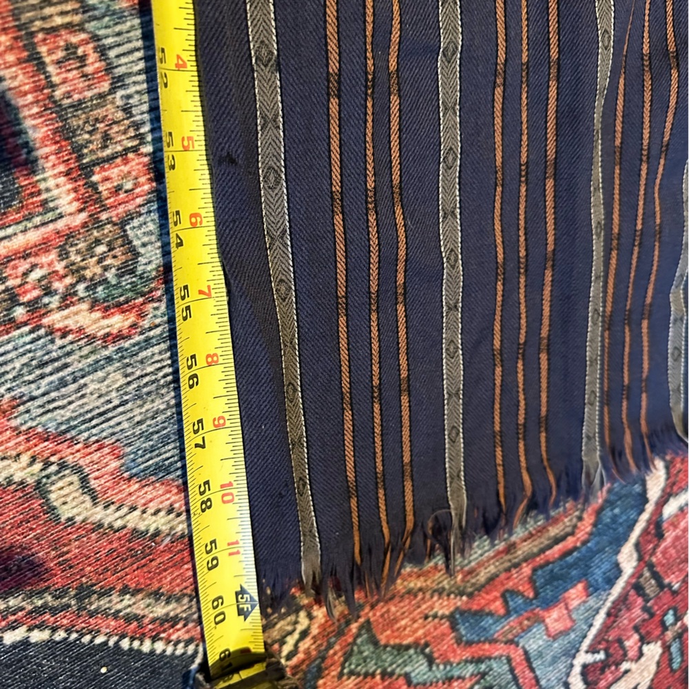 Vintage 80’s Banana Republic scarf Mill Valley era Jacquard - Picture 4 of 8